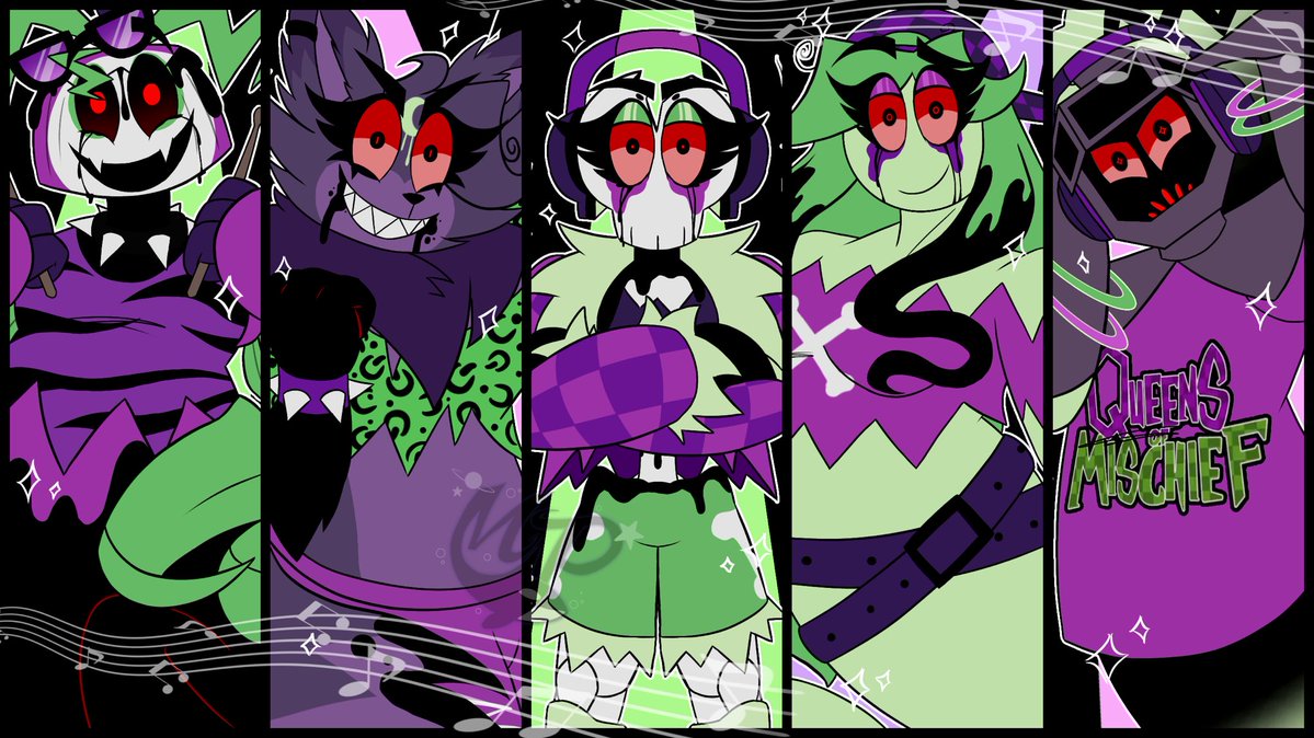 Madelin23187438's tweet photo. Queens of Mischief…… BUT Twisted! 🖤
(Just a little something before the music video comes out! ^^)
#dandysworld #dandysworldfanart #gorudy #eclipse #ribecca #connie #soulvester https://t.co/leH1iktkg2