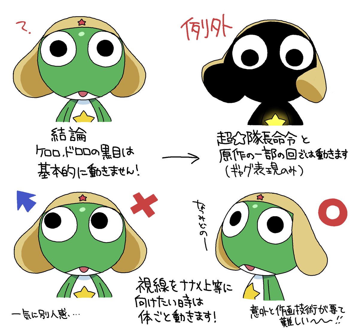 bakuretsu_ydkr's tweet photo. ケロロの目(※批判する意図はありません) https://t.co/HnmTI2lXj6