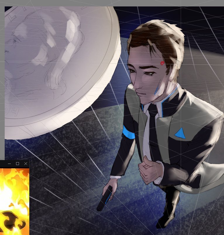 Dawwhi969's tweet photo. Connor wip!! Like that cutie #DetroitBecomeHuman https://t.co/klq7sdRVf5