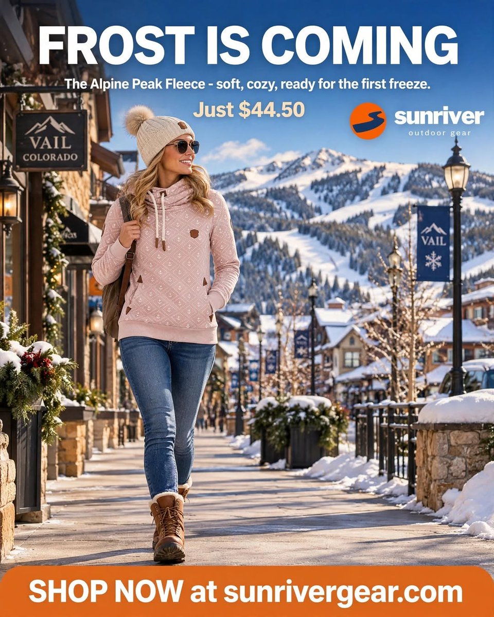 Sunrivergear's tweet photo. #Vermont #VermontLife #VermontStyle #VermontFashion #VermontShopping #ExploreVermont #VisitVermont #ShopLocalVermont #VermontSmallBusiness #GreenMountainState #VermontOutdoors #NewEnglandLife #MountainAdventure #OutdoorAdventure #OutdoorGear #HikingGear #CampingGear #AdventureReady #MensFashion #WomensFashion #OutdoorClothing #FallInVermont #NatureLovers #SunriverGear #GearUpExploreMore

First frost is on the way. Wrap up in the Alpine Peak Fleece - blush-pink, plush, and made for cold days - just $44.50. Shop now at https://t.co/tx1SSdj0oA