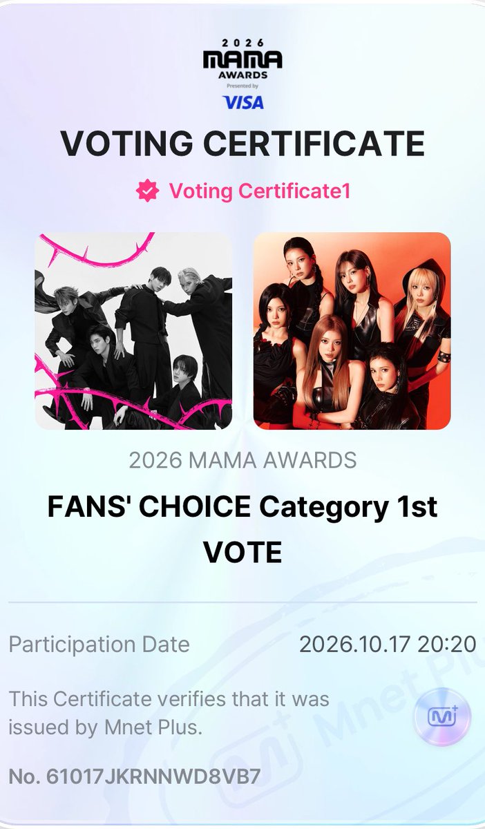 anntyunning's tweet photo. I vote #tomorrowxtogether for #2026MAMAVOTE 🪽 https://t.co/QhLC0eFo5W
