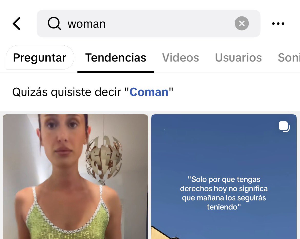 maggots4b's tweet photo. TikTok, una vez más, invisibilizando la palabra mujer. Esto es grave aunque piensen que no. Una vez la palabra mujer es borrada, se pierde todo lo legal que nos hace tener derechos básicos. Hablen de esto y compártanlo, quéjense por redes sociales y hagan ruido. https://t.co/AmGFxYw3W2