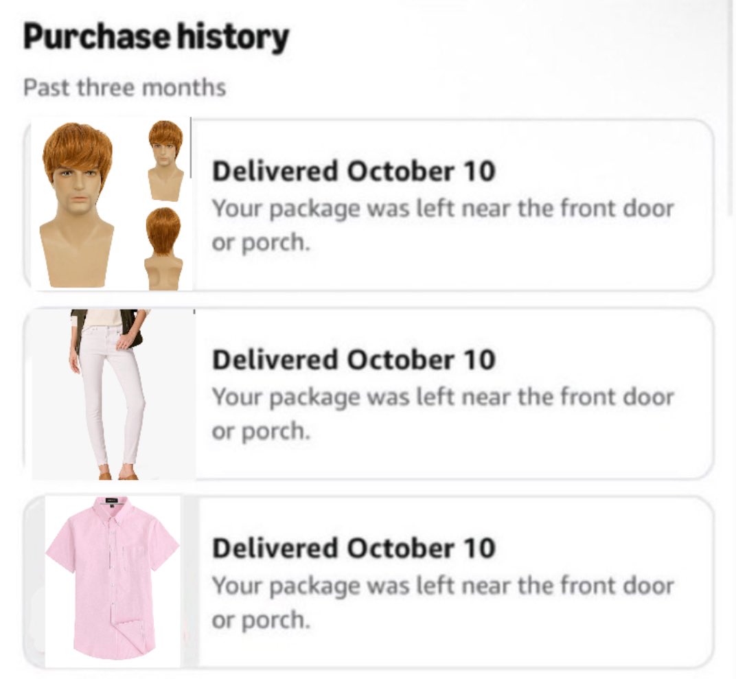 9999999hwa0819's tweet photo. I hope whoever stole my Amazon package is planning on being walking haechan for Halloween. https://t.co/saWIrcIWp9