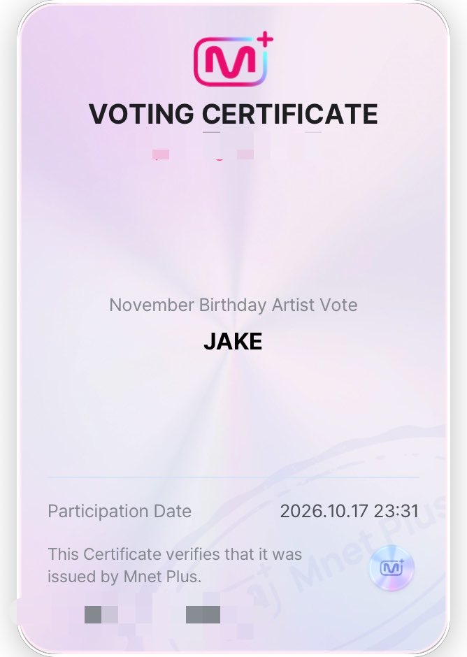 nixxhoonie's tweet photo. engenes, please also vote for #JAKE on mnet plus app for november birthday artist. https://t.co/PpFoQzq0PU