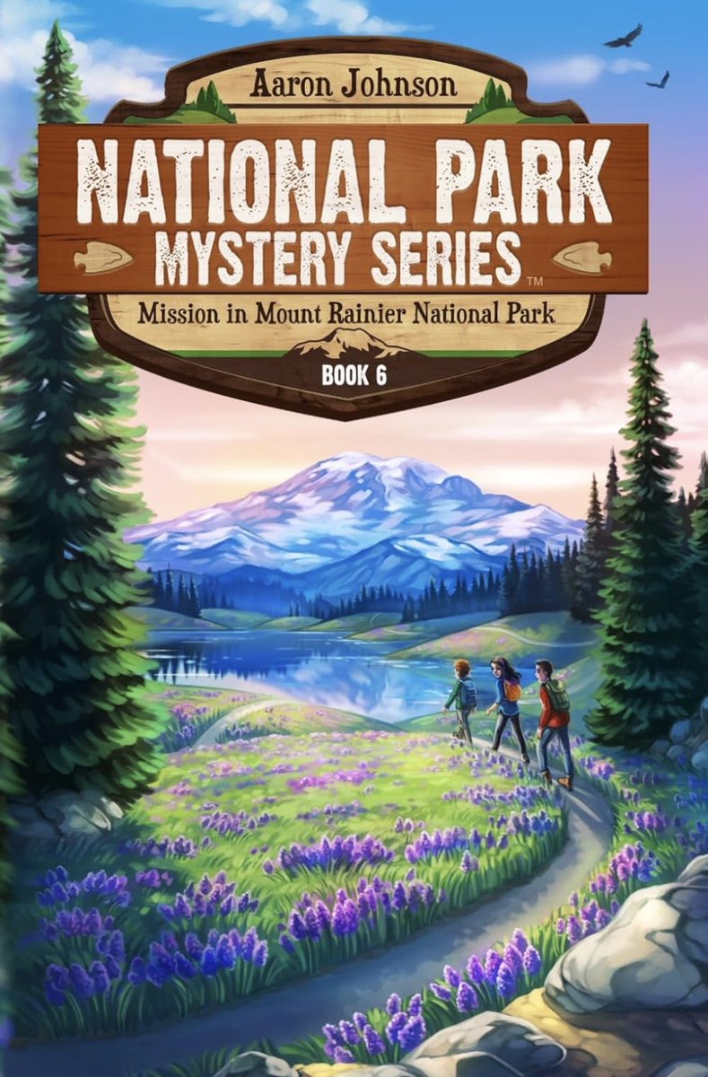 miss_folsom's tweet photo. My quote made the back cover of Book 6! 📚🏔️ A real mystery my students won't put down. Grab your copy and check out the whole series here 👉 https://t.co/jJmyLLrTHP #NationalParkMysterySeries #KidLit #ReadingIsFun #TeachersOfX #MountRainier https://t.co/WYY0P20APb