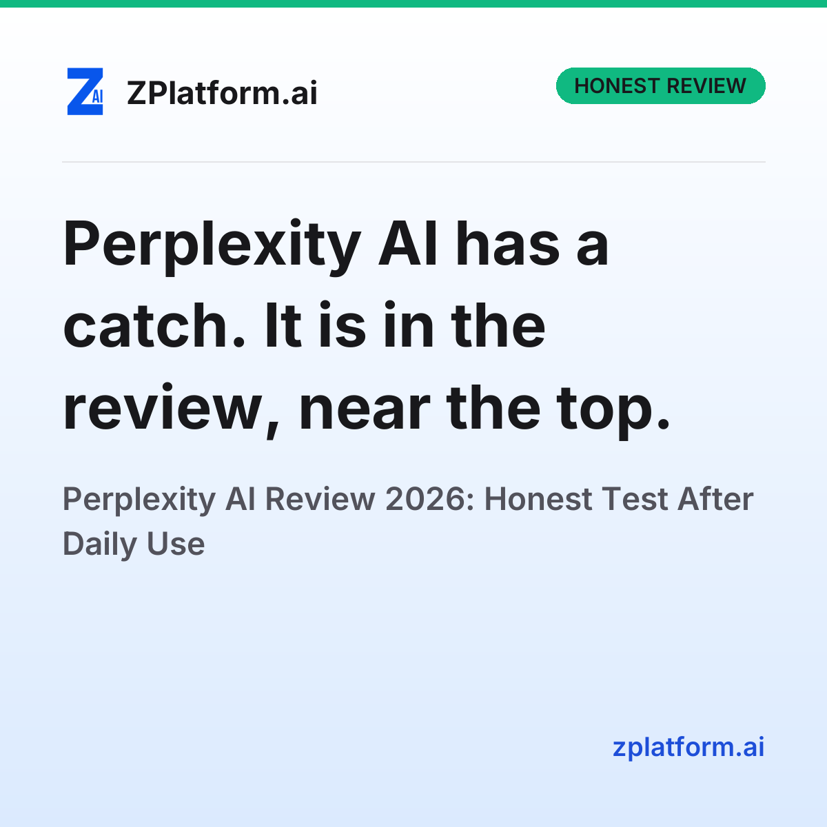 zplatformai's tweet photo. Perplexity AI has a catch. It is in the review, near the top.

https://t.co/ZbyftDlGHO

#PerplexityAi #HonestReview https://t.co/8UjjZkJBSb