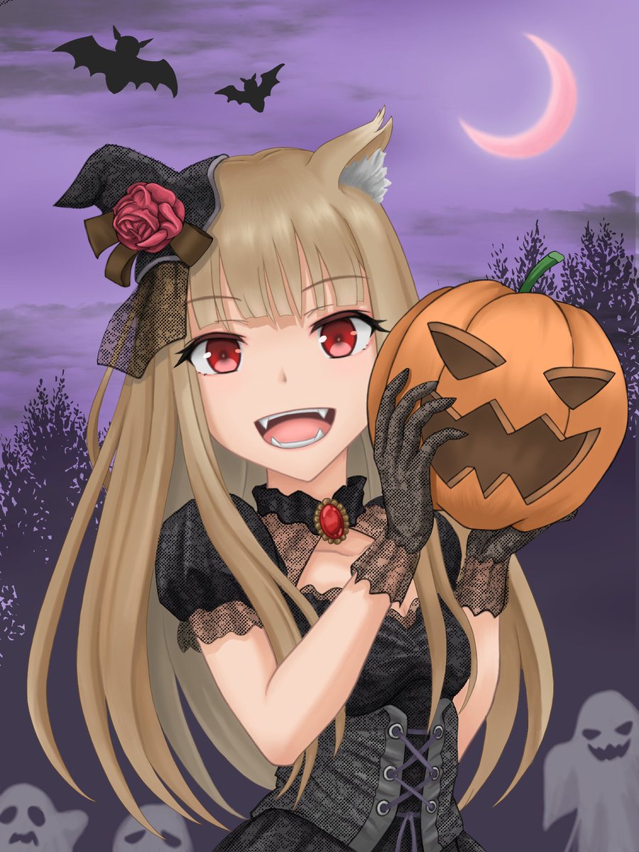 mapiomapim70832's tweet photo. ホロ様ハロウィン楽しむ❤️ | mapio＠mapimapi #pixiv https://t.co/4LDEez0vi7 https://t.co/VhcthxZBOS
