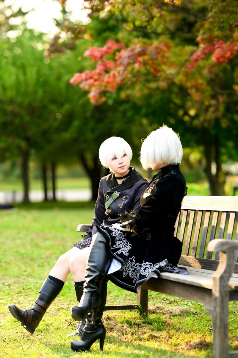 hi_ta_08's tweet photo. 【　Cosplay　】
　NieR:Automata  /  9S  2B

　　　　──平和になったら、

 #ニーア_コスプレ 
 #YURiコス https://t.co/1jajGuTZjr