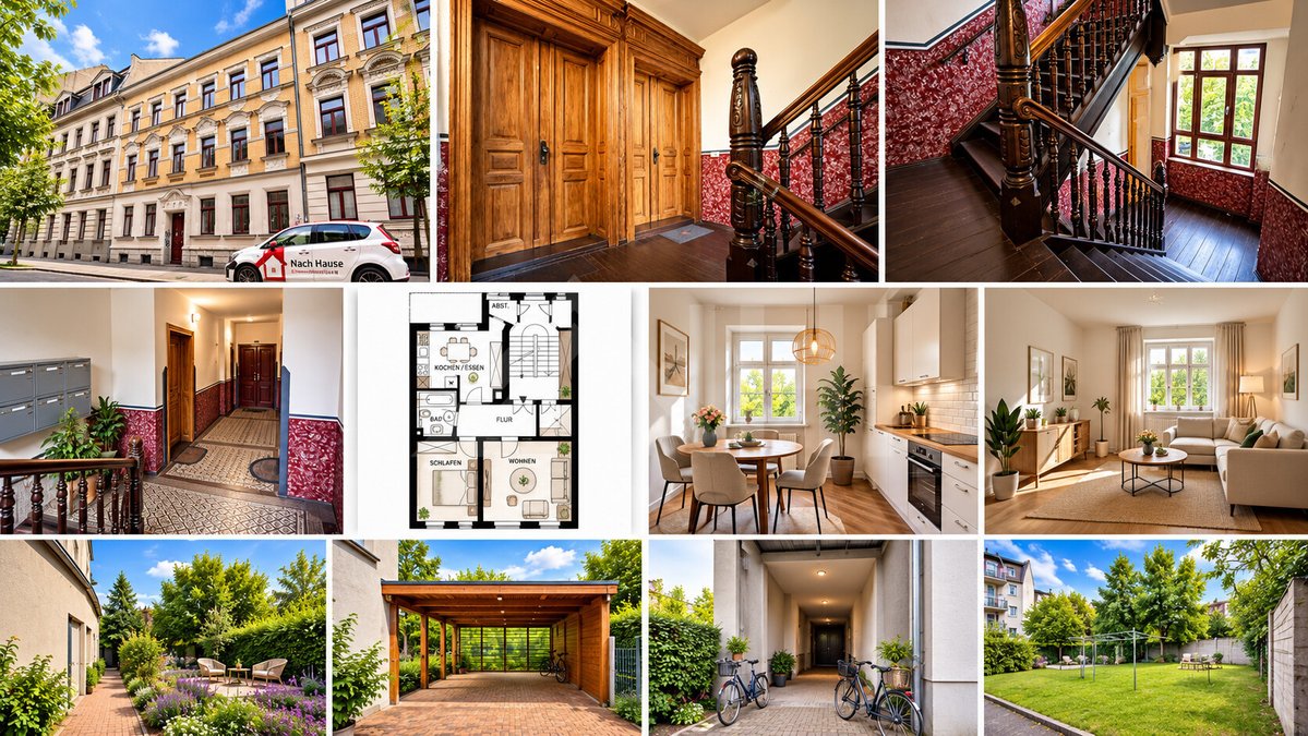 NachHauseGmbH's tweet photo. Du suchst eine 2-Zimmer-Wohnung in Leipzig-Ost mit Balkon? Die 57 m² große Wohnung im ersten Obergeschoss eines sanierten, denkmalgeschützten Gründerzeithauses kostet 159.600 EUR und ist ab Oktober 2026 frei.

Mehr erfahren: https://t.co/MrAD0TKG3o

#Leipzig #Eigentumswohnung https://t.co/VuSdjBQalQ