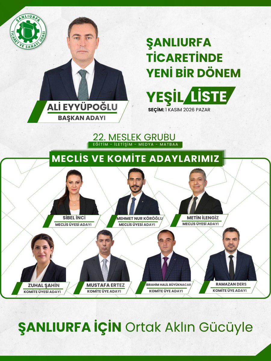alieyyupogluu's tweet photo. Şanlıurfa ticaretinde yeni bir dönem…

22. Meslek Grubumuz!

🟢 Yeşil Listede buluşalım

#sutso #güncel #sanliurfa https://t.co/a8gg5nezey