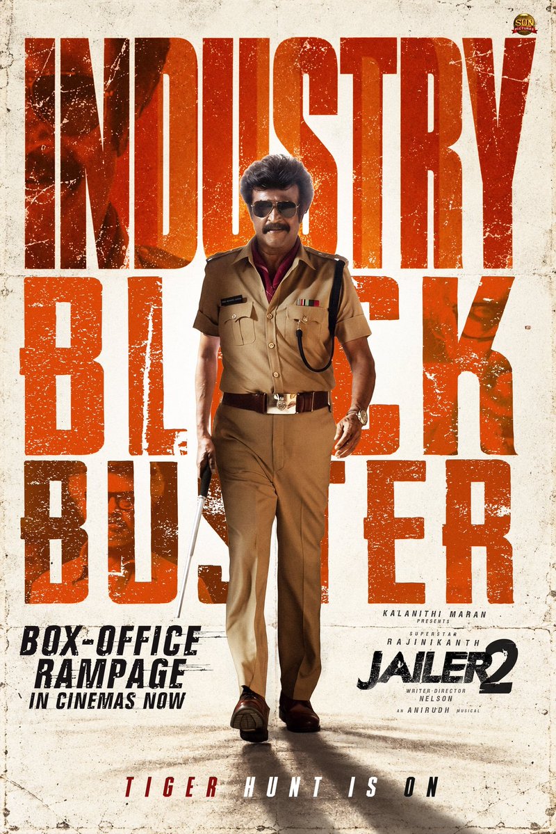 girishjohar's tweet photo. Waiting for #Jailer3 ❤️‍🔥🤩❤️‍🔥🤩🥳
In the meantime do enjoy #Jailer2 ... Hindi dubbing & dialogues are truly & thoroughly entertaining & enjoyable 🥰💐💞🎥❣️✨🎟️🎬👑
Tiger Muthuvel Pandian is ruling theatres across the world! 🔥
#Jailer2, a box-office rampage! ⚡
#Jailer2IndustryBlockbuster

@rajinikanth @Nelsondilpkumar @anirudhofficial @vidya_balan @iam_SJSuryah #MithunChakraborty #SurajVenjaramoodu @meramyakrishnan @iYogiBabu @mirnaaofficial @vijaykartikdop @Nirmalcuts @ChethanDsouza @AlwaysJani @KiranDrk @sunilreddy22 #PallaviSingh @valentino_suren @Alagiakoothan #SantoshRaju @kabilanchelliah @kuchirayar73 @RIAZtheboss