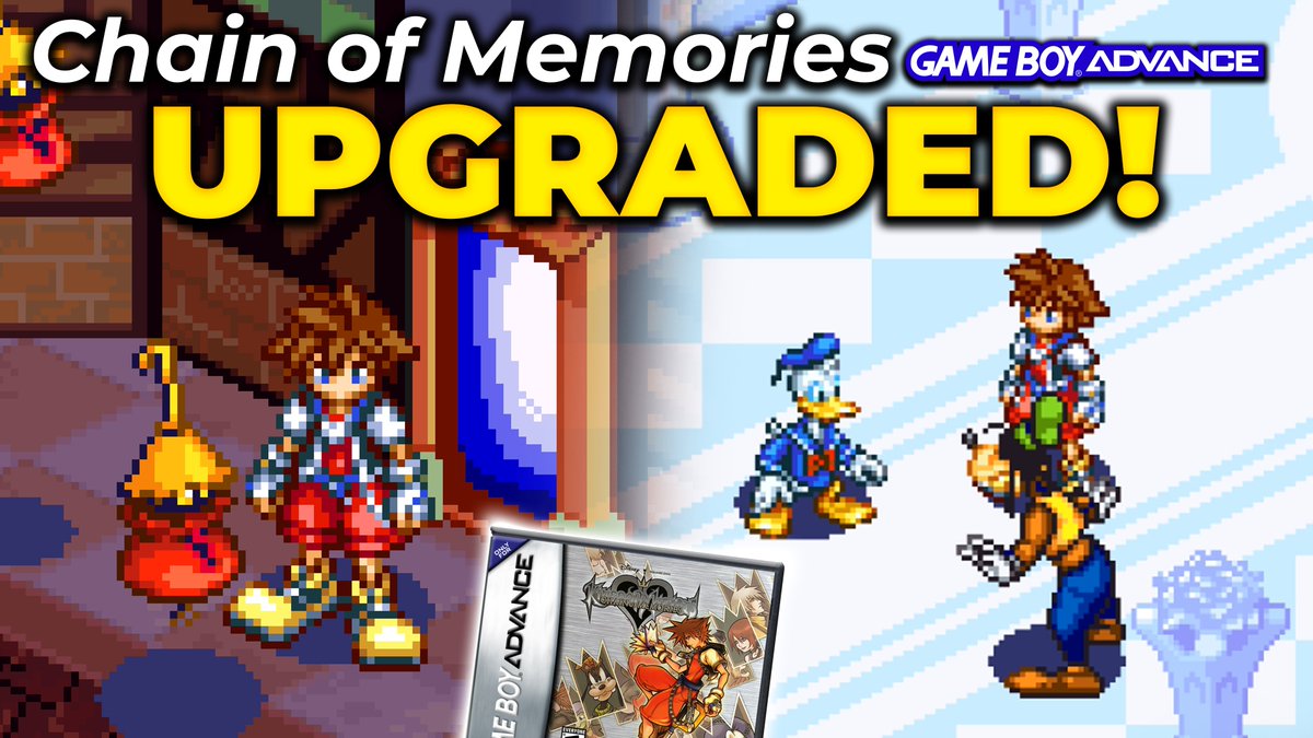 thegamersjoint's tweet photo. The OG GBA version of Kingdom Hearts Chain of Memories recently received two PC Ports that bring some great QoL improvements &amp; new features to modernize the game including NATIVE WIDESCREEN, Auto Save &amp; Better Controls! 
Here's a breakdown of both:
https://t.co/5qEBe3tG3v https://t.co/kdYzwnwleU