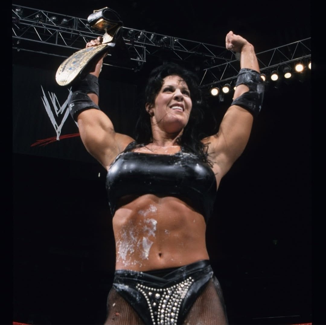 90sWWE's tweet photo. 27 years ago today, Chyna defeated Jeff Jarrett at No Mercy to become the first and only woman ever to win the Intercontinental Championship 🙌🏻 https://t.co/sJXlWHunSR