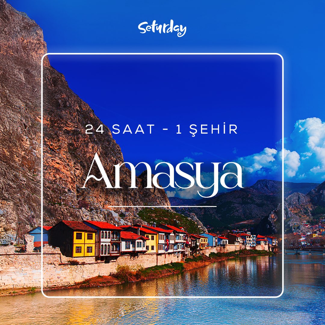 setur's tweet photo. Bugün, Seturday ile Amasya yolculuğuna çıkıyoruz! ✨ Yeşilırmak kıyısında uzanan tarihi Yalıboyu Evleri’nin eşsiz manzarasını keşfet, Kral Kaya Mezarları’ndan Amasya Kalesi’ne uzanan rotada şehrin köklü geçmişine tanıklık et ve tarihle doğanın buluştuğu bu masalsı atmosferi deneyimle.​

#Setur #Seturday
