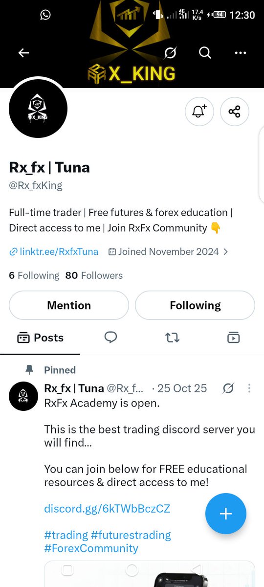 Alameensi4j's tweet photo. @Rx_fxKing @AquaFunded @LewisAquaFunded First coment 🏆 first repost first like 🥰🥇 https://t.co/K3iXxXZ0aq