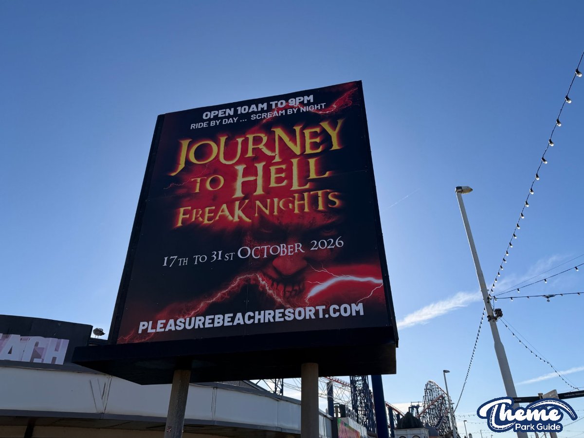 ThemeParkGuide's tweet photo. And the journey into hell begins

Broadcasting live at: https://t.co/IW6SPFJ9HJ

#BlackpoolPleasureBeach
#JourneyToHell https://t.co/MjOZZHgquB