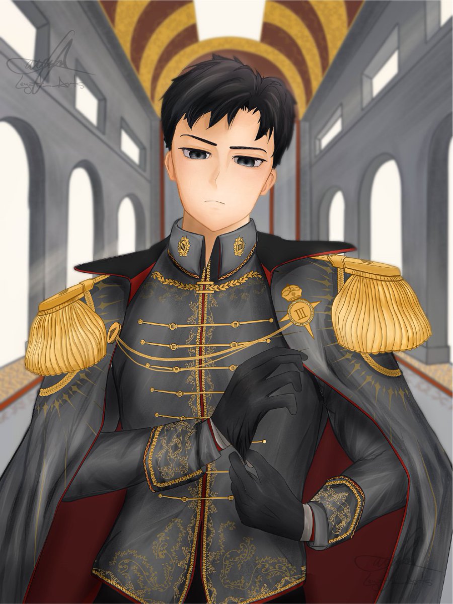 LeyaltEmery's tweet photo. Drew my OC a few weeks ago too, heavily inspired by Prince Ash from the manhwa/LN, Tyrant of the Tower Defense Game!

#artmoots #smallartistontwitter #smallartistonx https://t.co/IJqJFs4aMx