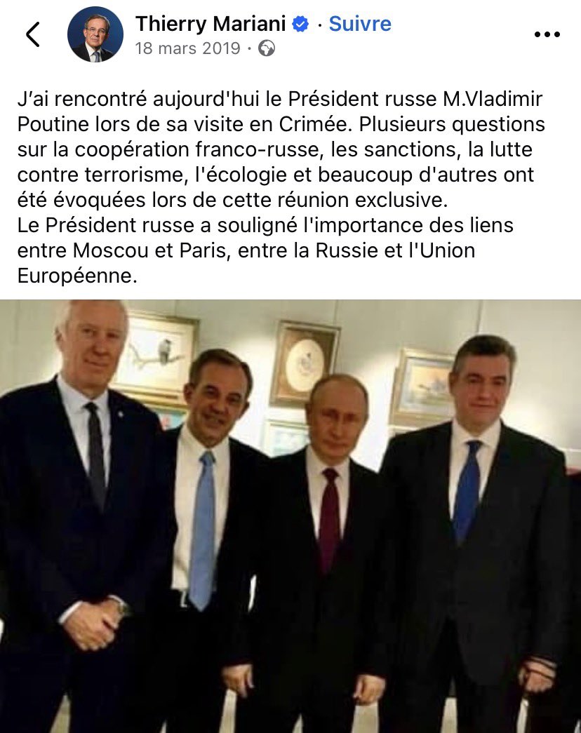 Bergamotdenancy's tweet photo. @ThierryMARIANI Ça a plutôt mal vieilli…Pas vrai, le toutou du Kremlin 😉 https://t.co/QykwjgDoNl