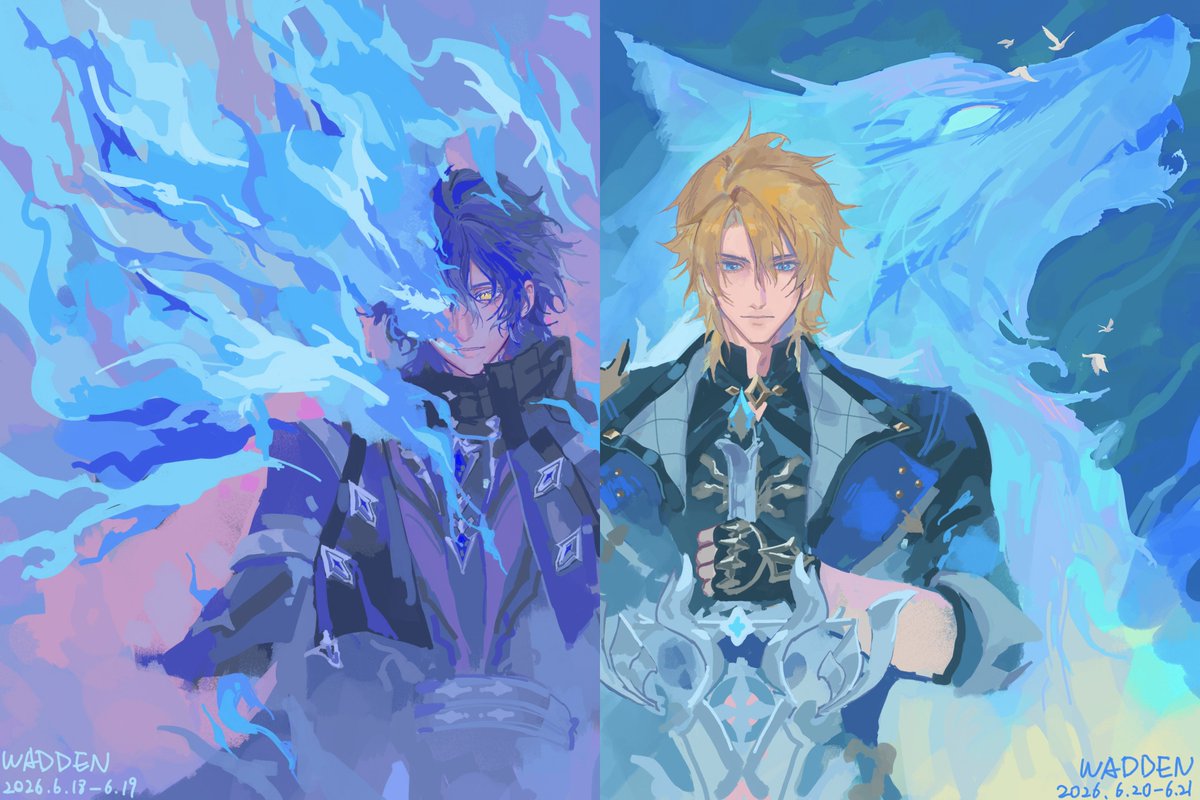 Wadden4599's tweet photo. The North Wind and the Azure Flame⚔️🕯️
#varflins https://t.co/1Zv4muxK8V