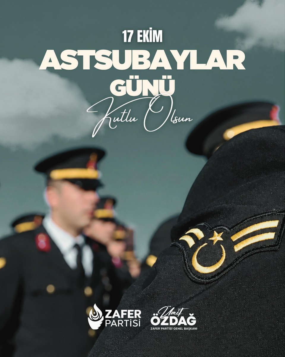 umitozdag's tweet photo. Astsubaylar bir ordunun bel kemiğini oluşturur. Bütün Türk astsubaylarının gününü kutluyorum. @zaferpartisi https://t.co/ZlQs5YnvW7