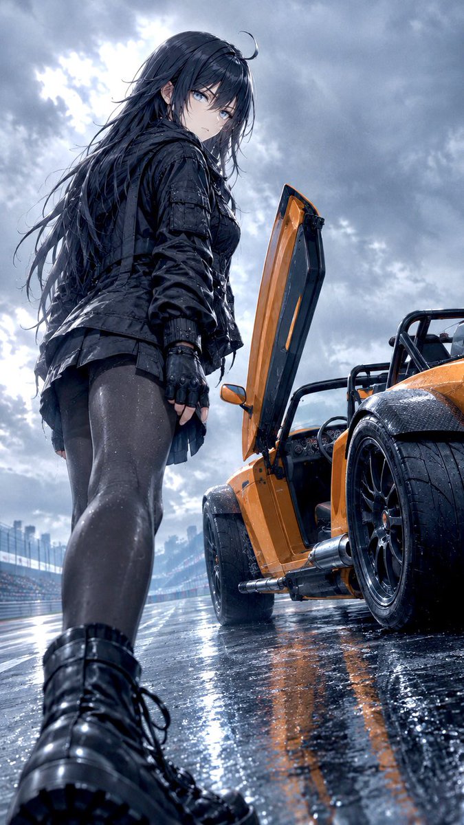 chinsha_club's tweet photo. 兵藤霞 & ドンカーブート D8GTO
クールに振り返る後ろ姿🏁
#apexdanza #aiart #ai美女 #マニュアル女子 #スーパーカー #かっこいい系かわいい女子 #スーパーカー #ライトウェイトスポーツ #バタフライドア #シザーズドア #オリジナルアニメ #サイバーパンク #車好きな人と繋がりたい https://t.co/jysvhpCNAv