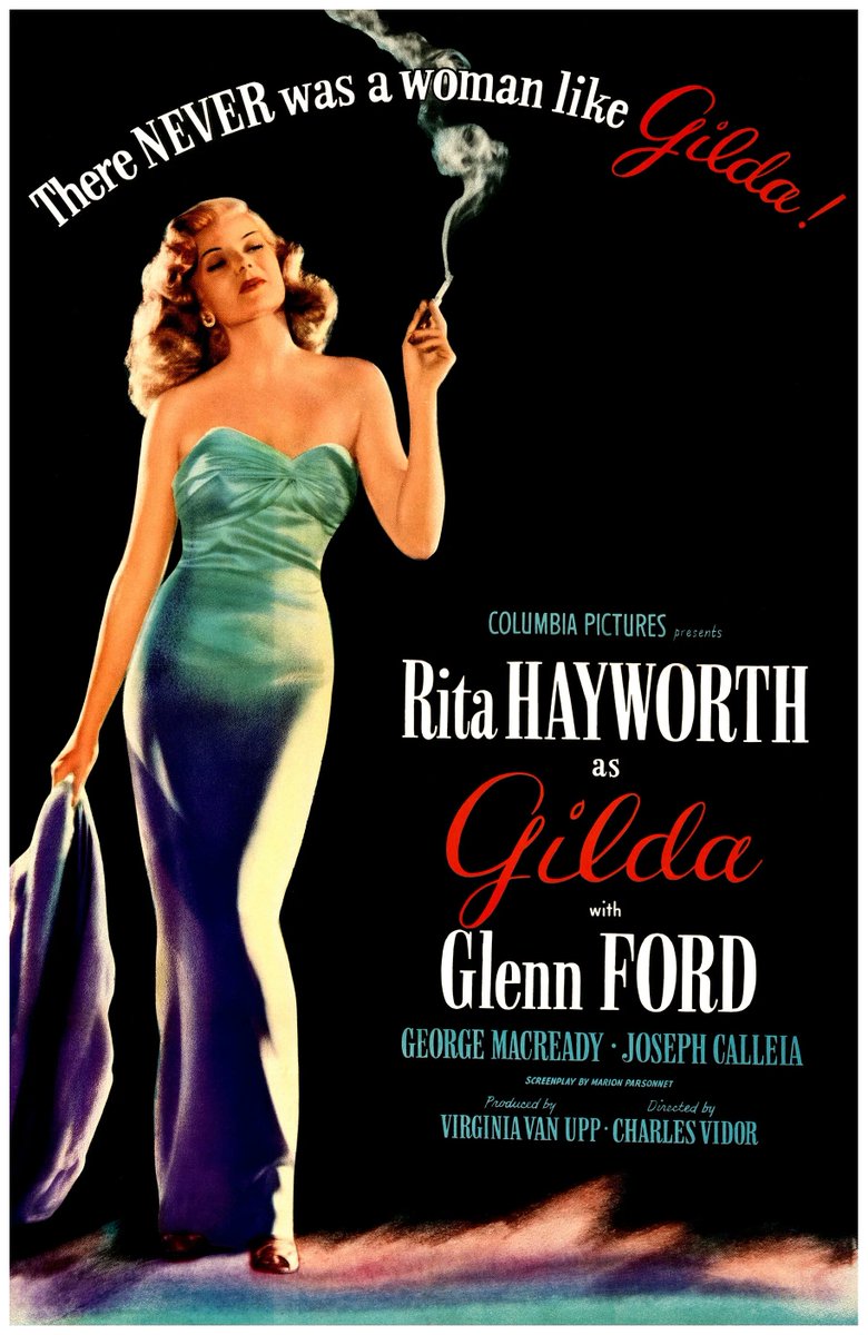 HGACinema's tweet photo. Gilda (1946) Theatrical Release Poster, “Style B”. https://t.co/tfnnALKgaF