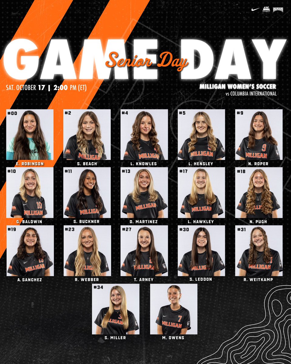 MilliganBuffs's tweet photo. 𝗜𝘁'𝘀 𝓢𝓮𝓷𝓲𝓸𝓻 𝓓𝓪𝔂 𝗳𝗼𝗿 𝘁𝗵𝗲 𝗟𝗮𝗱𝘆 𝗕𝘂𝗳𝗳𝘀! ⚽️
•
•
•
🎉: Senior Day festivities beginning at 1:00pm
🆚: Columbia International
🕑: 2:00PM Kickoff 
📍: Anglin Field 
🎥: https://t.co/FE3CydtXgd 

#MountaintopMentality🌄 | #buffswsoc https://t.co/cbtxcv4AkD