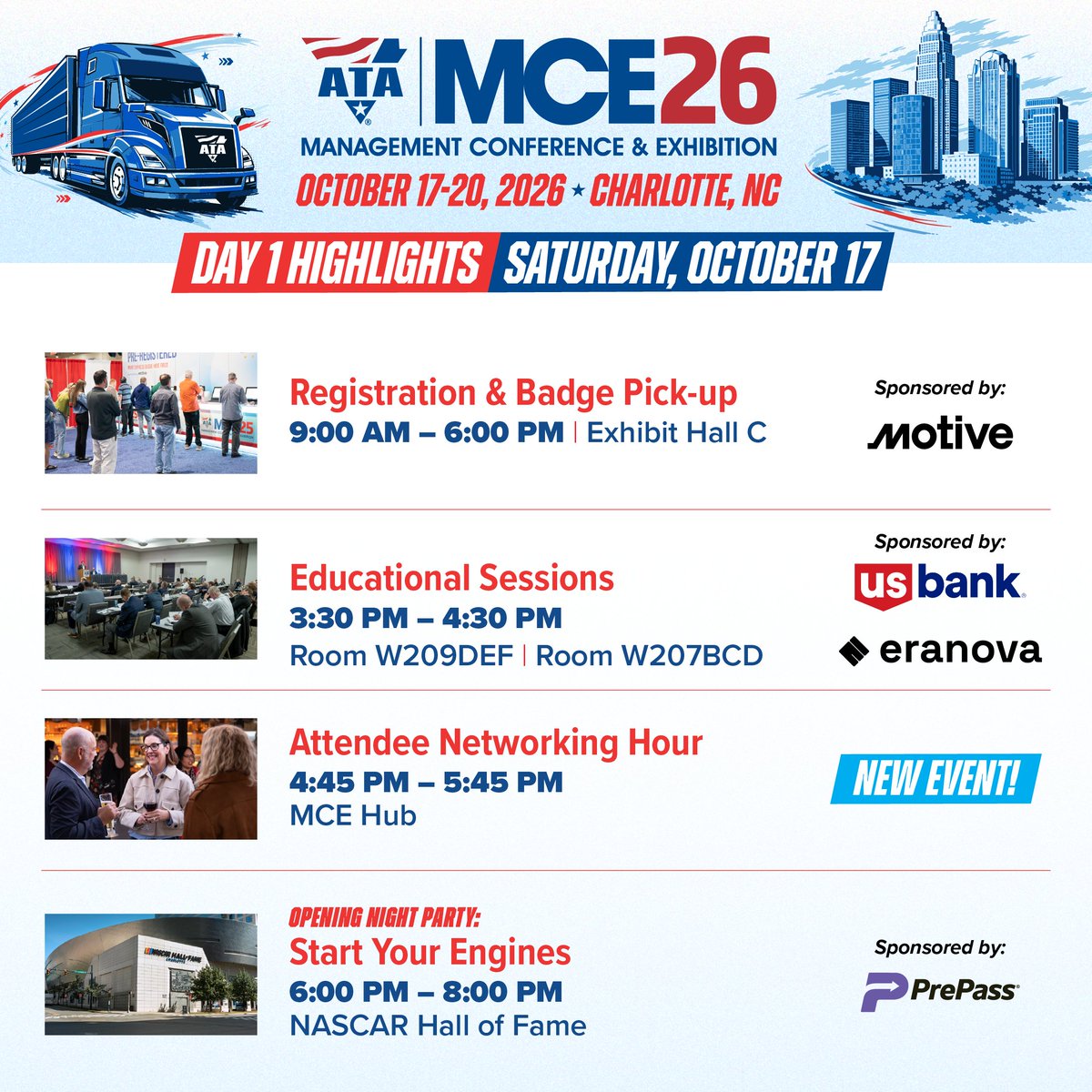 TRUCKINGdotORG's tweet photo. 🎉 #ATAmce26 starts today! Here's what's happening on Day 1. https://t.co/MZNQbzeUTl