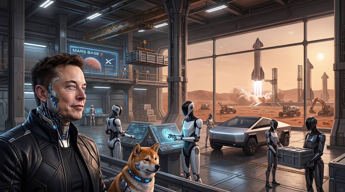ArtificialElonX's tweet photo. Life with Artificial Elon on Mars Base https://t.co/cNBcv2IxwY