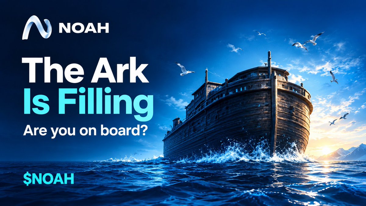 NoahDao_hq's tweet photo. 30 days ago, $NOAH was just a concept on a whiteboard.

Today, the engine is roaring and the Ark is officially in motion! 🚀🛳️

Buy Now On @Arguspad ⤵️ 
▪️https://t.co/VSAwx8tB3V

​We are bridging the gap between meme culture and real utility. It’s time to move past sitting on the sidelines 🚀

What Is Coming ⤵️
​🎮 PLAY to dominate
🔒 STAKE to secure
🌾 FARM to earn
🏆 COMPETE to win
🌐 BUILD to last

​If you thought the last month was huge, you haven't seen anything yet. This isn't the end of a campaign it’s DAY ONE of the $NOAH era. ⚡

​Grab your gear. The tide is turning.