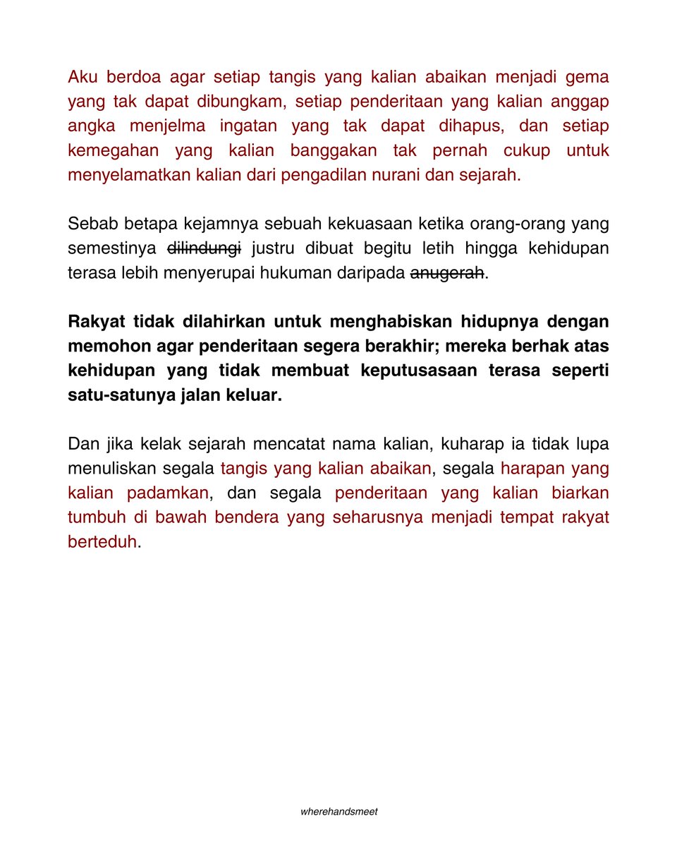 wherehandsmeet's tweet photo. Prabowo, Prabowo. Sudi kusebut namamu kali ini untuk mengutuk sebusuk-busuknya keberhasilanmu. https://t.co/ZxCmiK2yF3