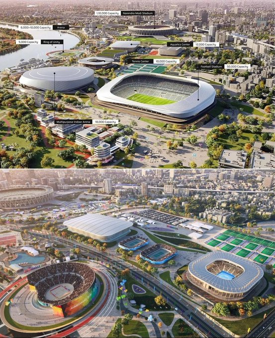 PlusPointIndia's tweet photo. 🚨Gujarat to receive a proposed ₹2,000 crore central grant to host the 2030 Commonwealth Games in Ahmedabad https://t.co/MTmFOMR14l