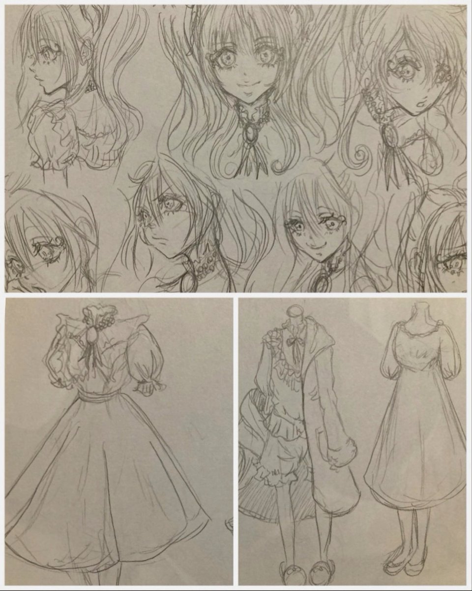 Tinfinityztooz's tweet photo. oc｜チェシー詰め合わせ②+衣装ラフ https://t.co/xyUM3tizEg