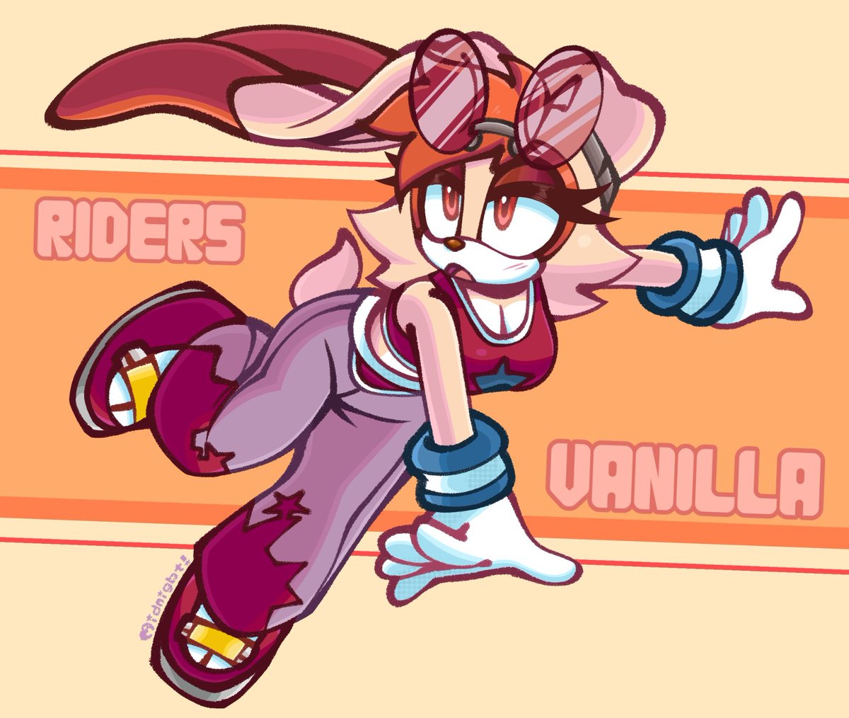 Artangelo381341's tweet photo. Thanks so much for letting me draw this design!🧡🙏
#sonicart #sonicfanart #myart
#vanillatherabbit https://t.co/JrEqg3hbJr