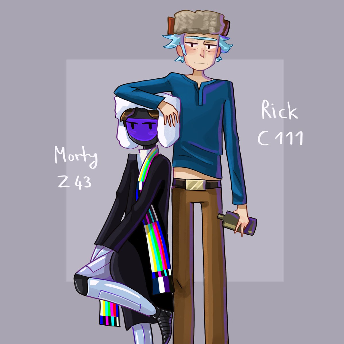 MagpieMorty's tweet photo. #rickandmorty 
Rick and his little maschine Morty sidekick https://t.co/QA8bM2X3oJ