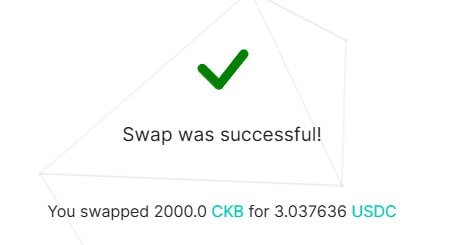 ckbsamurai's tweet photo. You can swap native CKB for native USDC right now using Perun atomic swaps 🙀 https://t.co/Nek5OgTM4L
