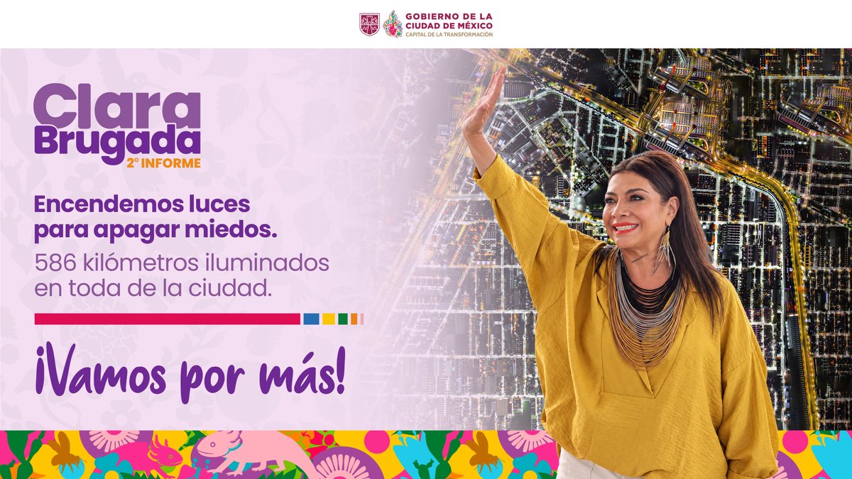 GobCDMX's tweet photo. 💡🌃 Una ciudad mejor iluminada también es una ciudad que se siente más segura. Hoy son 586 km los que cuentan con nueva iluminación para hacer más visibles nuestras calles y espacios. ✨

Seguiremos trabajando para que más zonas de la ciudad tengan mejor iluminación. 🙌🏼 https://t.co/U5176iyiGS
