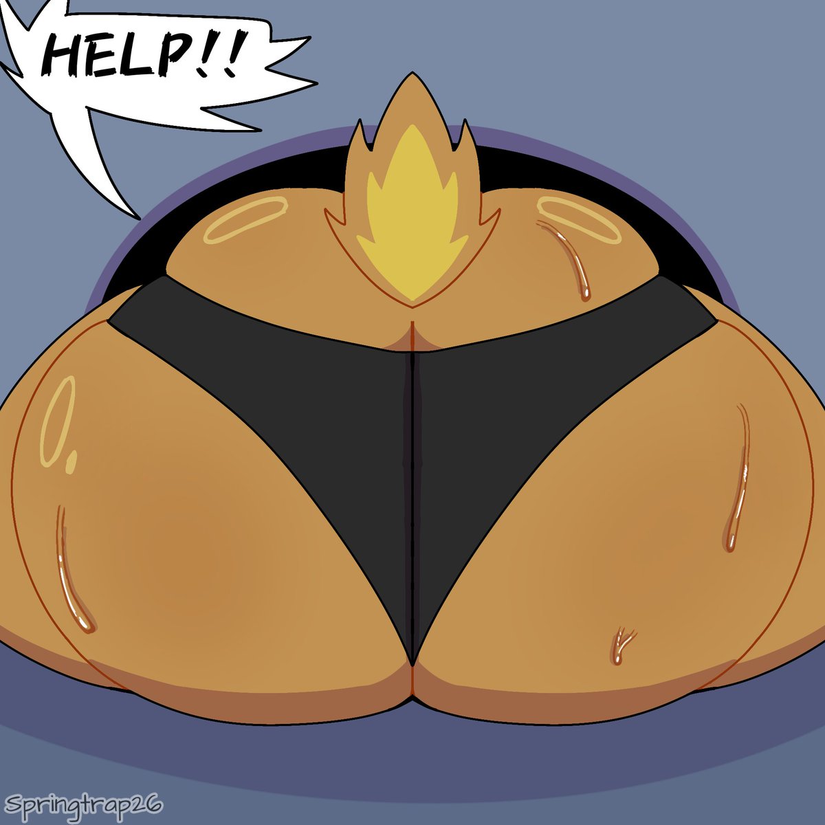 SpringTrap_24's tweet photo. I didn't know what to draw, so I drew myself trapped in a hole :P https://t.co/1kke0czkmu