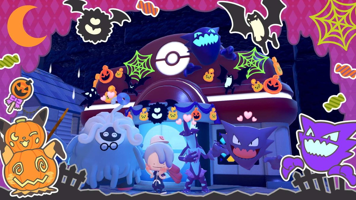 2V8h5's tweet photo. 夜も素敵だね！はっぴーぽこハロウィン🎃

#ぽこあポケモン https://t.co/de1YH9xDVv