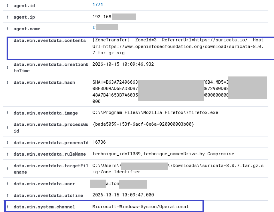 seguridadyredes's tweet photo. #Wazuh. Cómo sacar la URL de descarga de un archivo usando "Zone.Identifier"/NTFS.

[ZoneTransfer]
ZoneId=3
HostUrl=https://ejemplo\.com/archivo.zip
ReferrerUrl=https://ejemplo\.com/pagina https://t.co/PPNT28iSK9