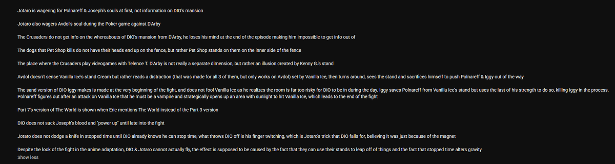 Screenments's tweet photo. @BlueBorderEnt I'm very impressed by Eric's ability to recall as much of Part 3 as he could off the top of his head, so I took notes during it myself to document which parts he didn't quite get fully right. Still, impressive he remembered the details as much as he did. (Part 7 Spoilers inside) https://t.co/1gcrPw9ctt