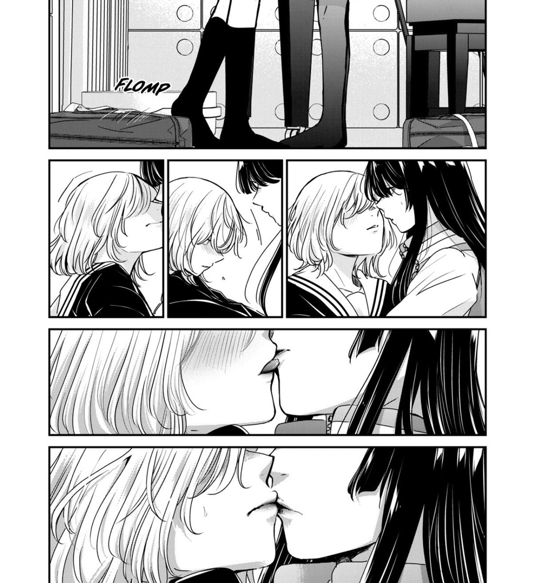 BloodRaven55's tweet photo. 48 chapters into the manga: *kanon and saki finally kiss for the first time*

them like every other chapter after that: https://t.co/D0Yigfnf6u
