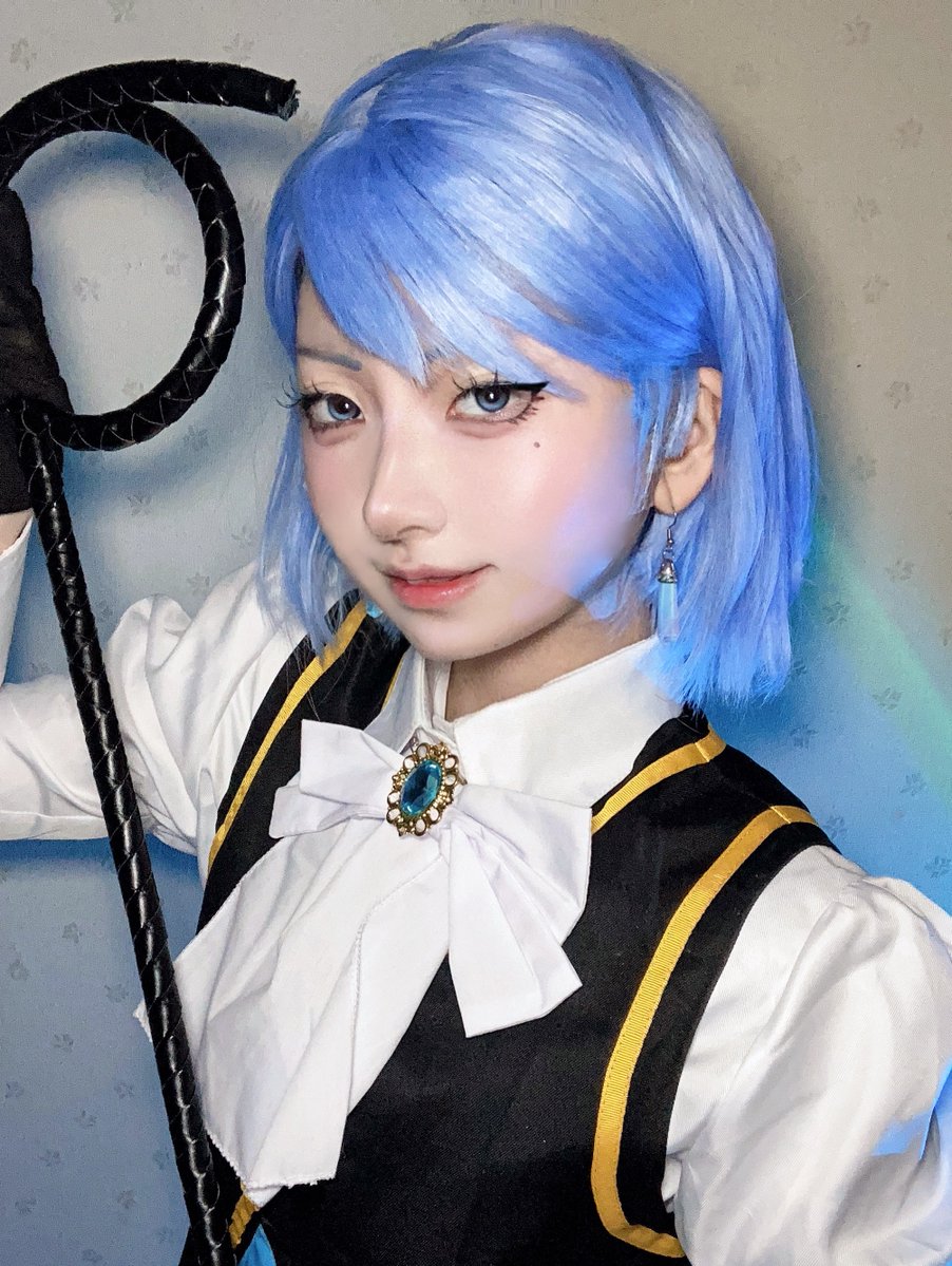 kaomozi_u_u_cos's tweet photo. 狩魔冥のここの耳をかけることのよってもみあげが見えるの好きすぎて(₹ ₺)再現したけど、これもあって絶望的の狩魔冥が似合わない、 https://t.co/3eJsTi4ROX