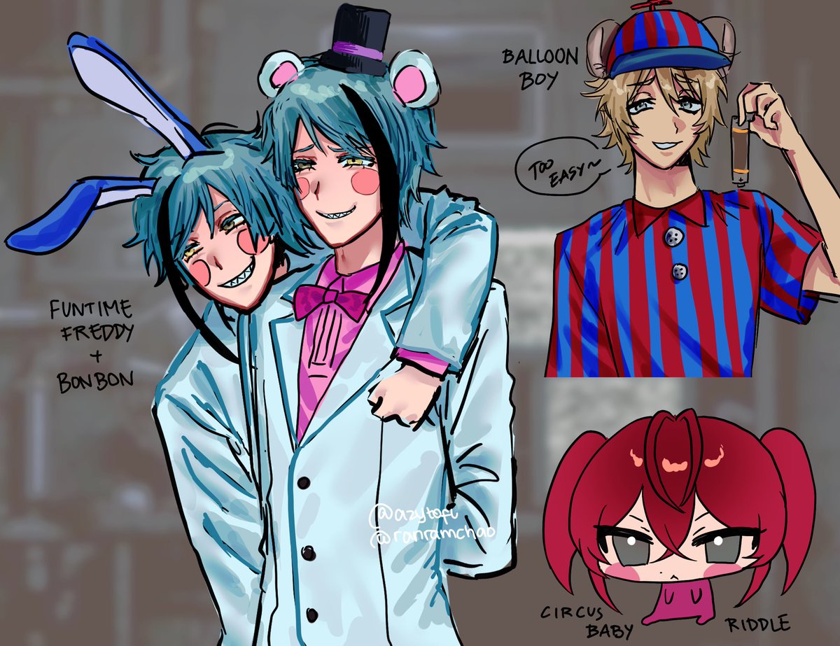 ranramchao's tweet photo. more 
#twst #twstファンアート #fnaf https://t.co/sD4Rco33Ly
