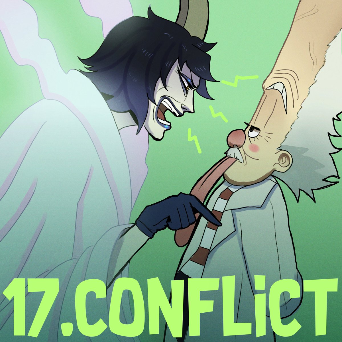 AnathemaXeliah's tweet photo. Day 17 - Conflict 💢

#Caesartober2026 #Caesartober #CaesarClown #ONEPIECE #onepiecefanart https://t.co/COMWcDHzeg