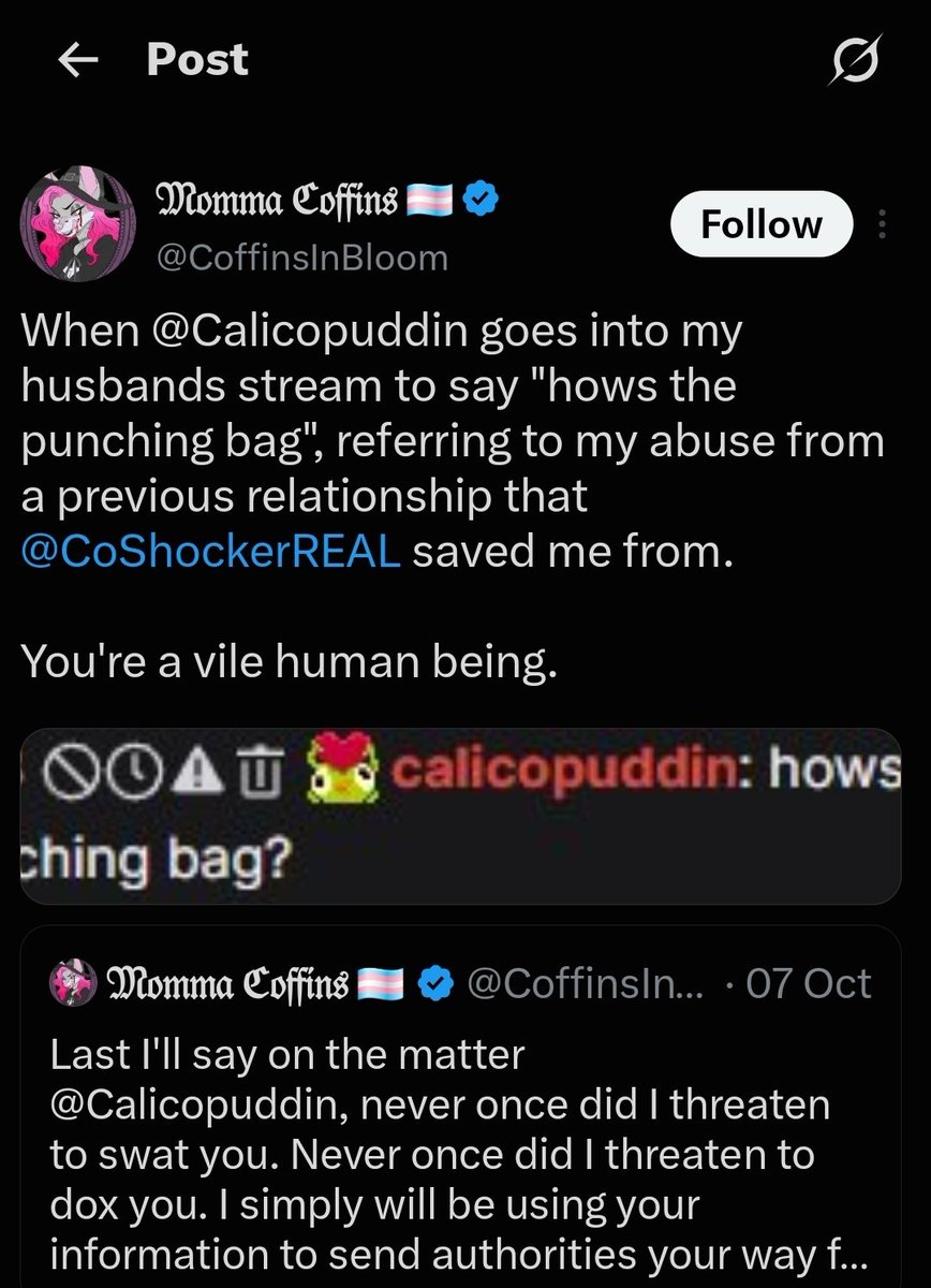 SharkyTC's tweet photo. Wow!, @Calicopuddin looks like such a kind person!..I wonder what- oh yeah, we know what you are. 

#FuckPuddin #CantHideTheTruth https://t.co/nkfSqvbjAx