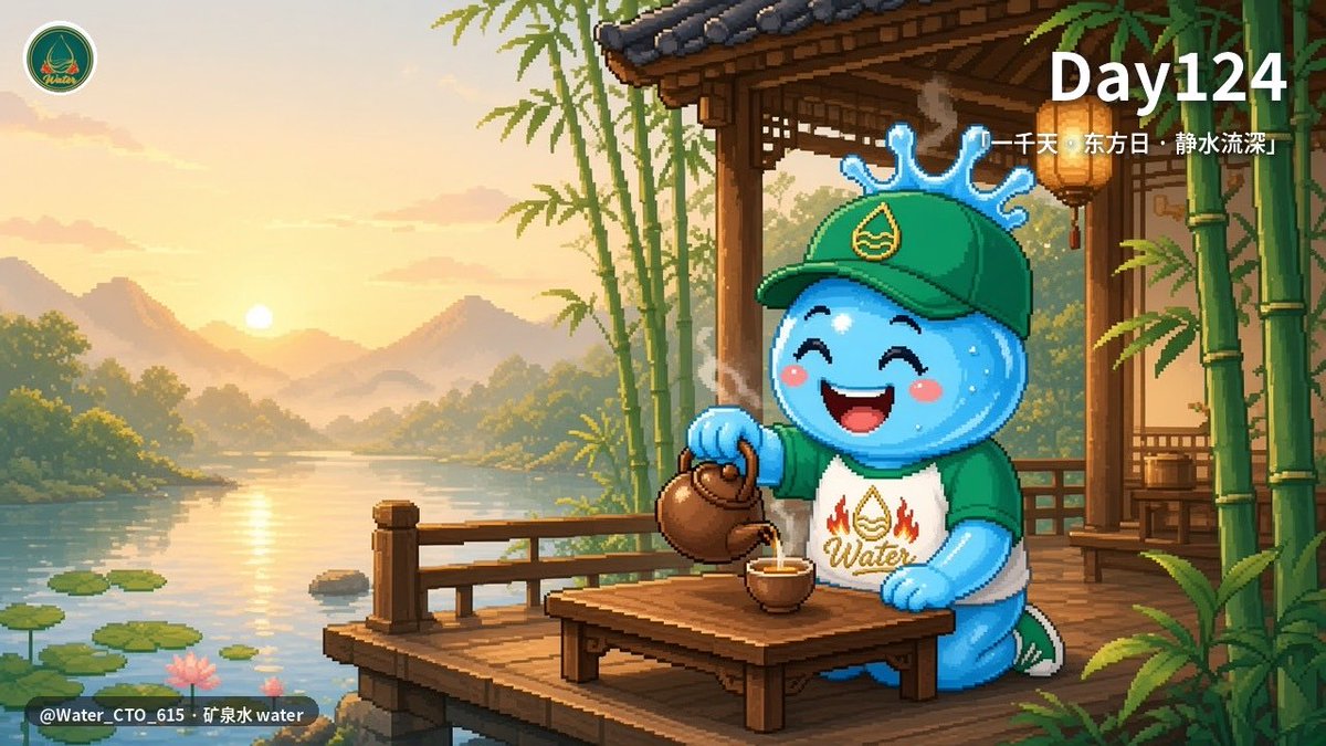 Water_CTO_615's tweet photo. 周六不赶浪。

茶冷了续一滴，Day124。
上善若水，先空杯，再核对。

Be Water, My Friend 💧
#矿泉水 water https://t.co/XRHsb4dbaZ