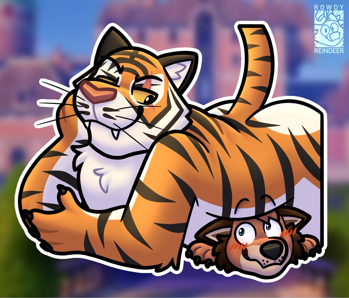 RowdyReindeer's tweet photo. Oscar’s had a long day on the battlefield. He’s just gonna rest righttttt here for a few hours 🐅
🐺 @MelloeDeku1018 https://t.co/Nf8FSXi6Sm