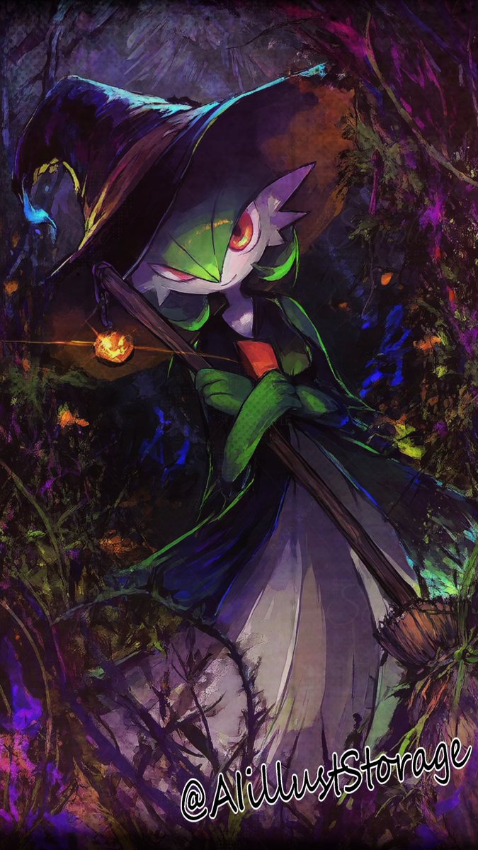 AIillustStorage's tweet photo. いつもとは雰囲気が...サーナイト...？🎃👻

#サーナイト #Gardevoir https://t.co/p1O7u8ko2l