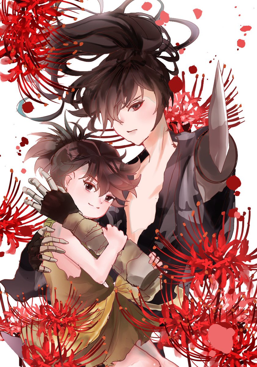kiginoki's tweet photo. 数年前の百どろ絵 https://t.co/2b3BGknUgg